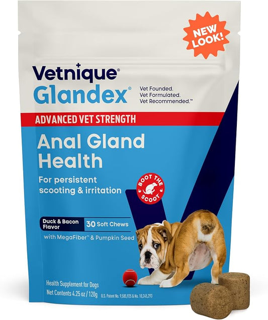 Vetnique Glandex Anal Gland Health Soft Chew Treats by VetniqueLabs