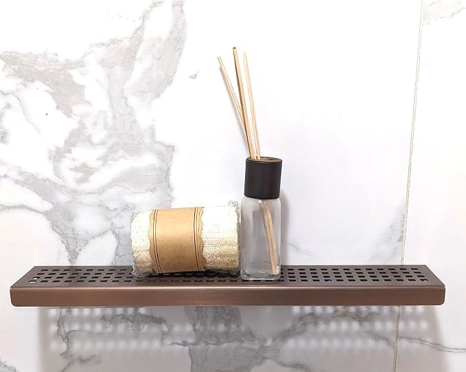 SereneDrains Stainless Steel Oil Rubbed Bronze Shower Shelf - Image 2