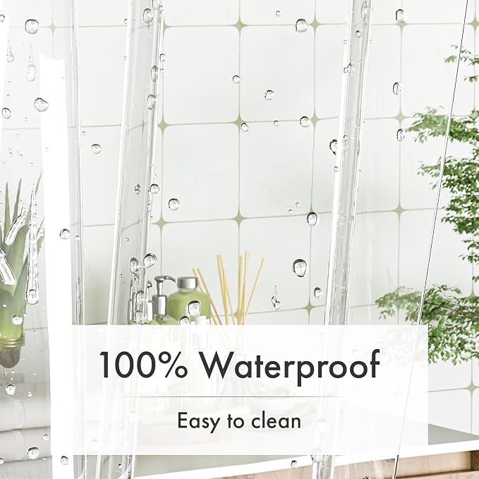 Amazer Long Shower Curtain Liner - Image 3