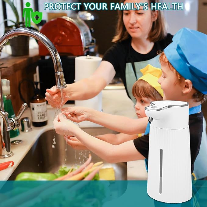 Automatic Liquid Soap Dispenser, 10.5oz/400ML Adjustable Wall Mount Touchless - Image 7