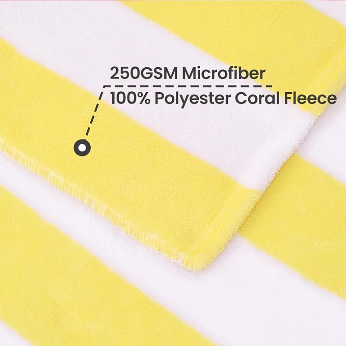 Touchat Beach Towel Oversized, Super Absorbent Sand Free Thick Microfiber Beach - Image 3