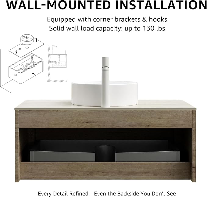 Yayzy 30” Floating Bathroom Vanity - Image 8