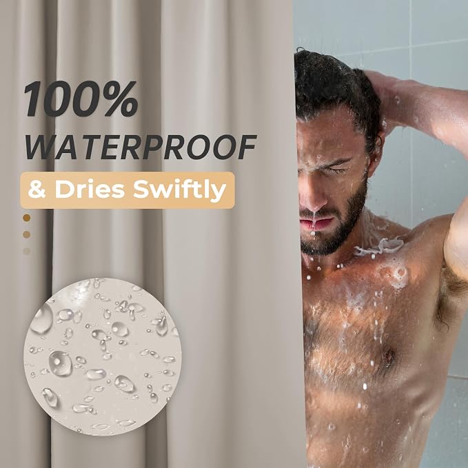 AmazerBath Thick PEVA Shower Curtain - Image 4