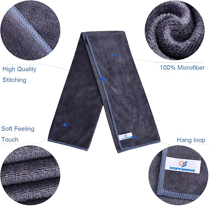 HOPESHINE Gyms Towels for Men & Women Microfiber Exercise Fitness Home - Image 3