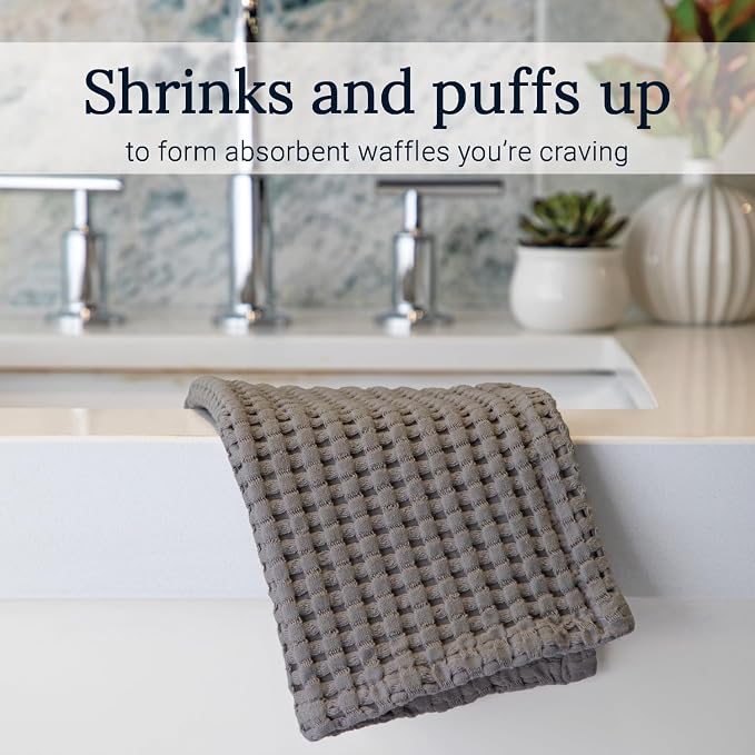 GILDEN TREE Waffle Bath Towels Wash Cloths - Image 3