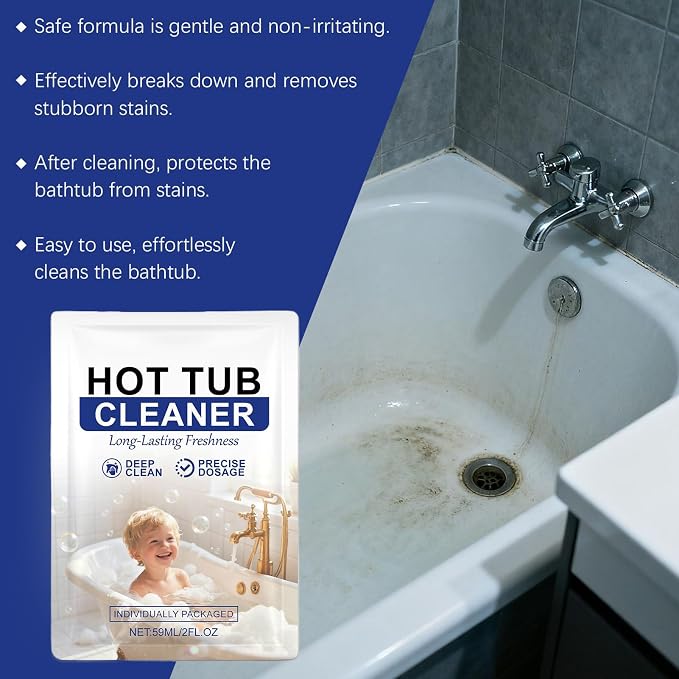 Tub Cleaner, 59ml Anti Scaling Long Lasting Cleaning Agent, Bathtub Cleaner - Image 5