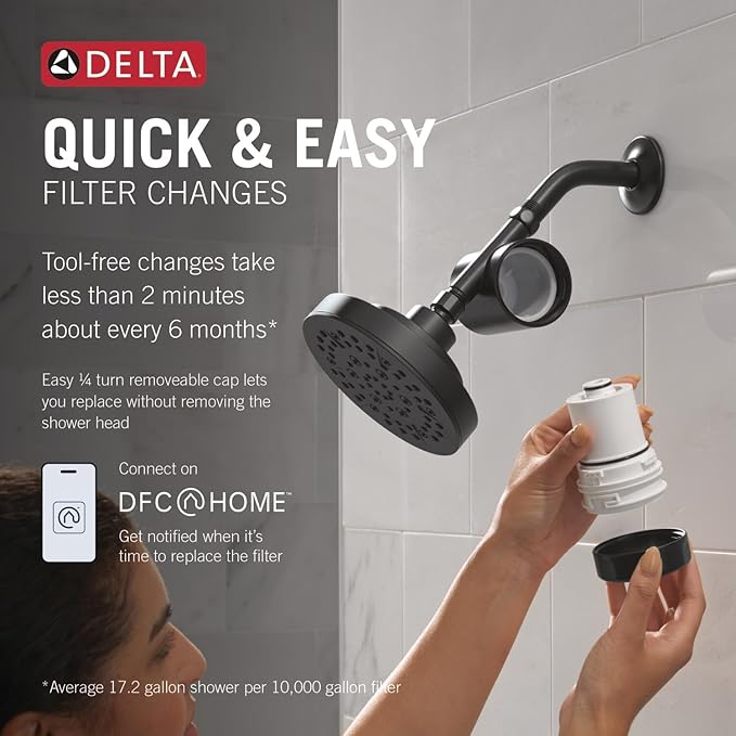 Delta Faucet Clarifi Standard Shower Filter Attachment - Image 3