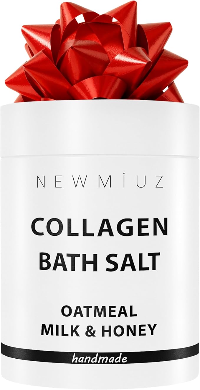 Collagen Bath Salt Soak Moisturize Soften Skin Magnesium Coconut Oatmeal Honey by NewMiuz