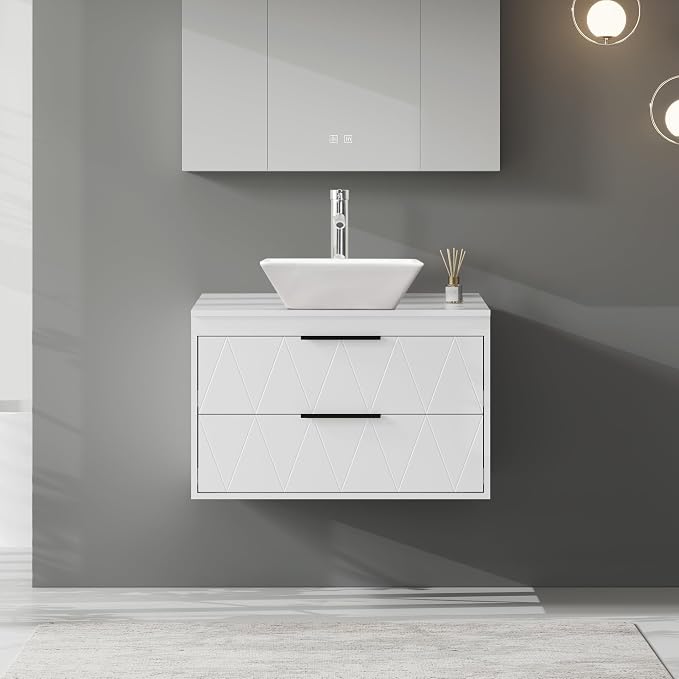 eclife 30" Floating Bathroom Vanities - Image 3