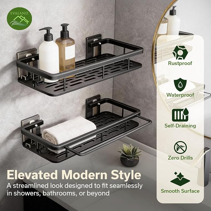 Shower Caddy Adhesive 2Pack - Image 3