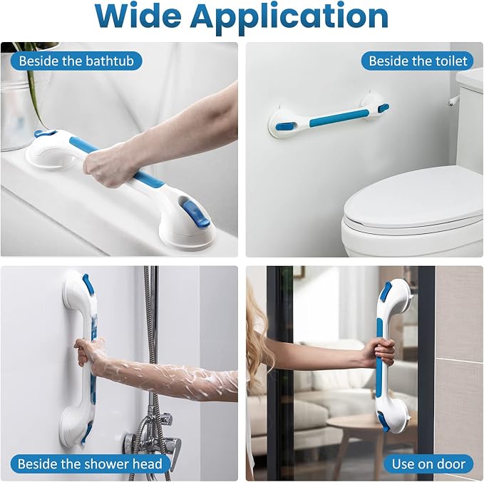 LEVERLOC Grab Bars for Bathtubs and Showers, Shower Handle 17 Inch Strong - Image 7