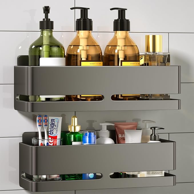 Shower Caddy, Heavy-Duty Bathroom Storage Shelf, Large Capacity No-Drill by Unknown