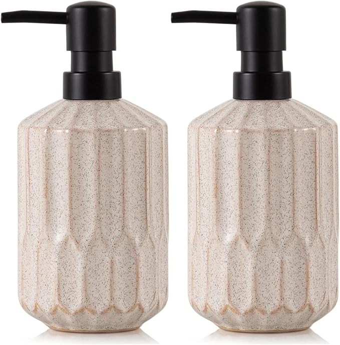 Fun Elements Bathroom Soap Dispenser, 16 Oz Luxurious Hand soap Dispenser by IntoYourHouseOntoYourTable