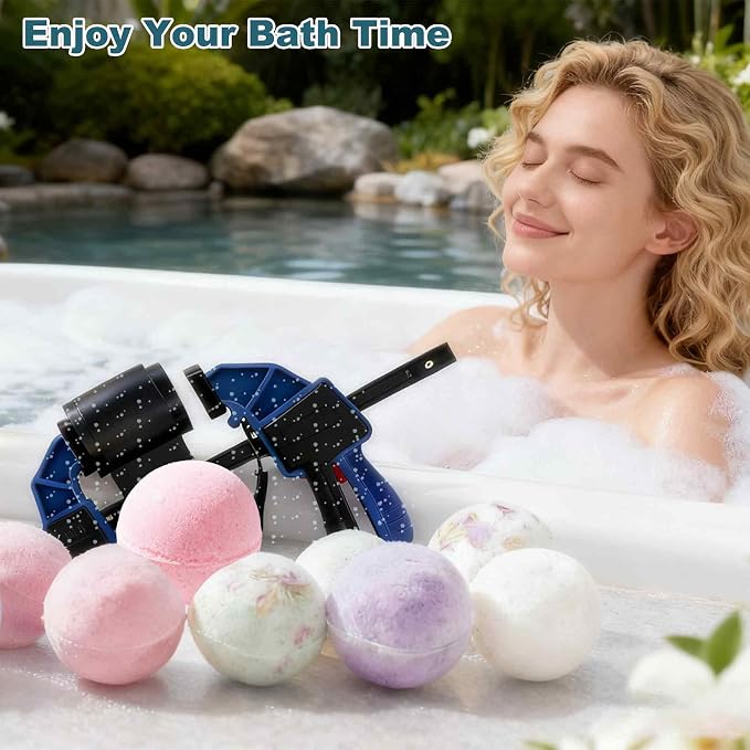 Bath Bomb Press Machine with Bath Bomb Molds Shower Steamer Molds Shampoo Bar - Image 2