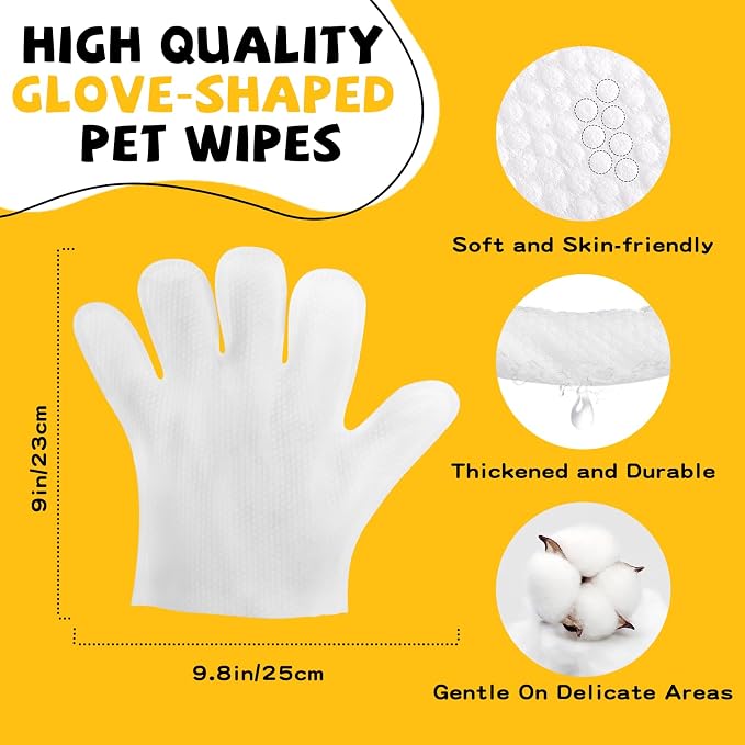 Pet Glove Wipes for Dogs Cats - Image 5