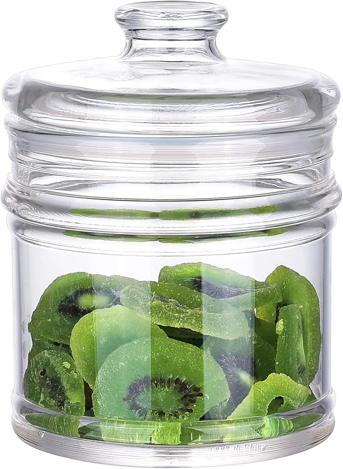 35 oz Reinforced Small Acrylic Storage Jar, Airtight Lid Cookie Jar | Suitable by IVOOBR