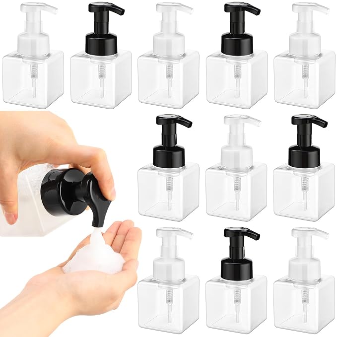 Domensi 12 Pcs Foam Pump Bottle Foaming Soap Dispenser Empty Travel Foaming by Domensi