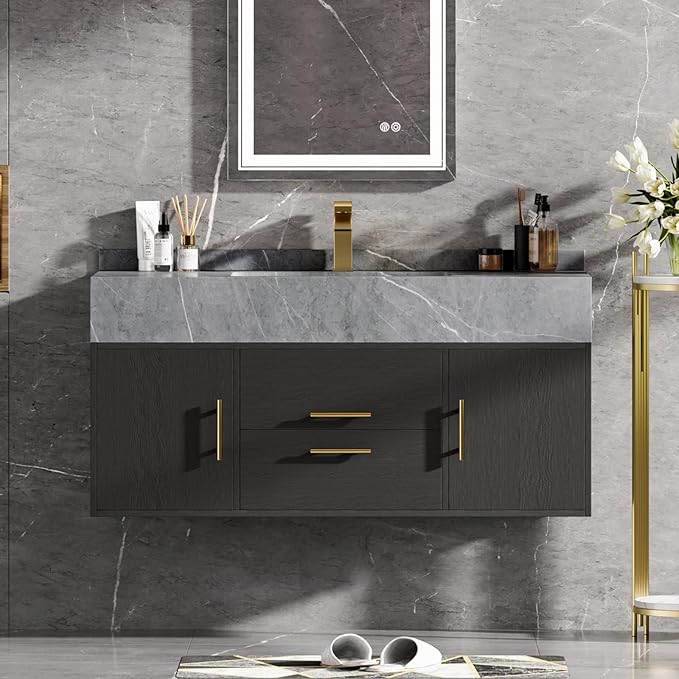 homary 39.4" Floating Bathroom Vanity by Homary