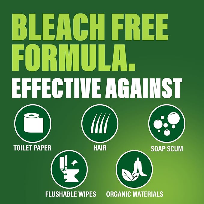 Green Gobbler Drain Clog Dissolver | Powerful Liquid Drain Opener & Toilet Clog - Image 5