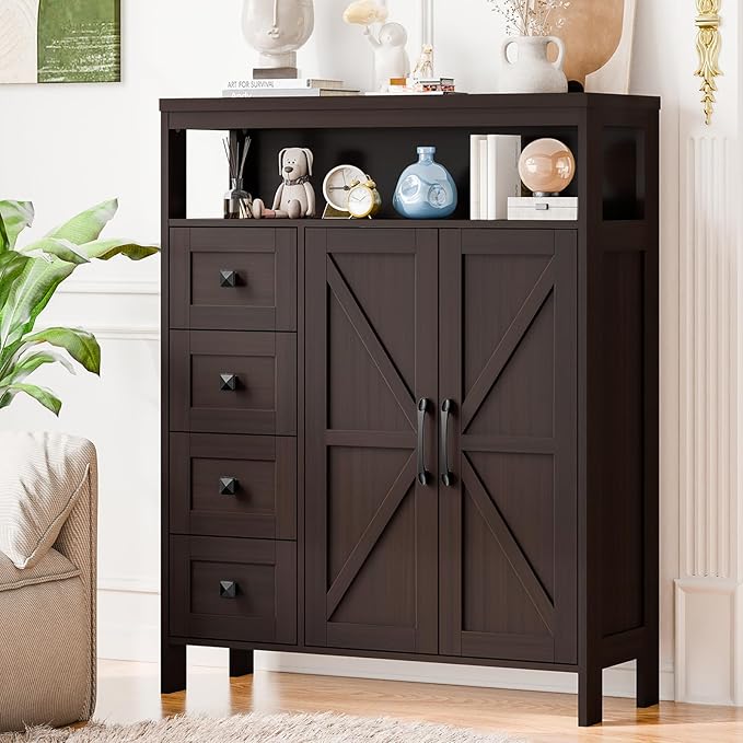 Vabches Farmhouse Storage Cabinet by Vabches