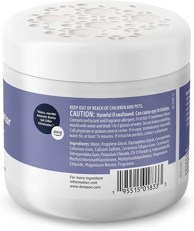 Amazon Basics Gel Odor Eliminator, Activated Charcoal, 17 Oz - Image 3