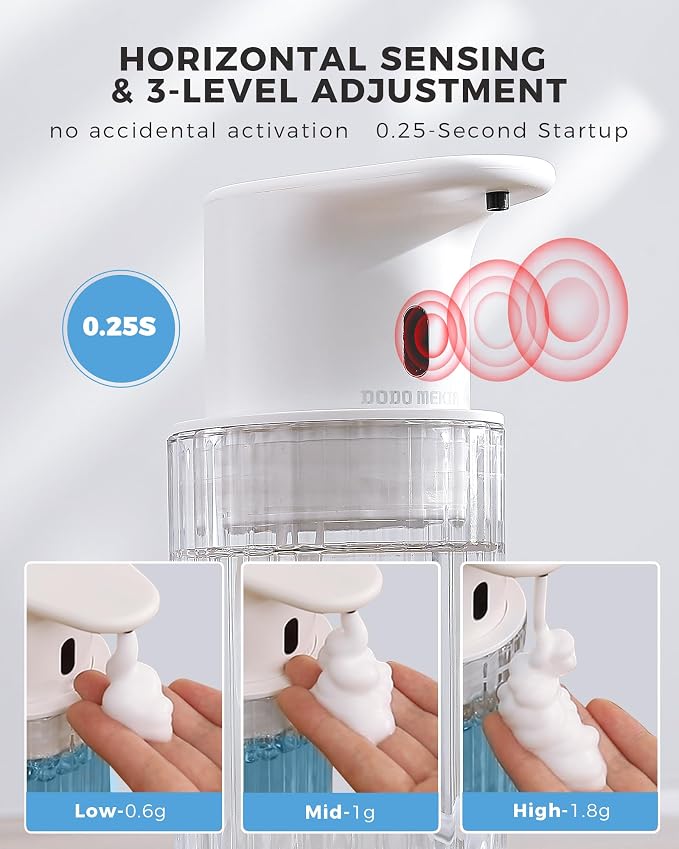 Automatic Foaming Soap Dispenser Touchless, 10oz/300ml Rechargeable, 3 - Image 3