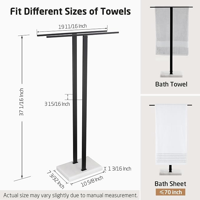 KES Standing Towel Rack, Free Standing Towel Racks - Image 6
