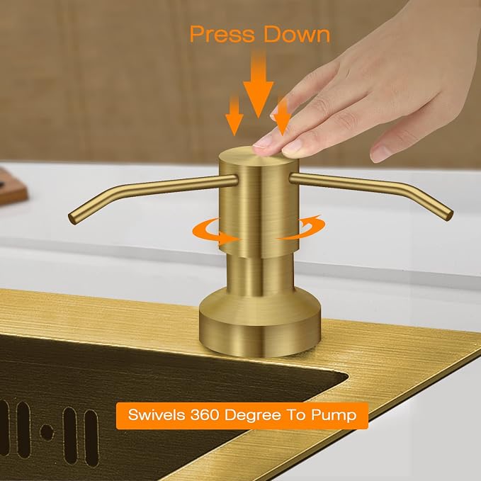 Sink Soap Dispenser for Kitchen Sink, Countertop Built in Sink Soap Dispenser - Image 7