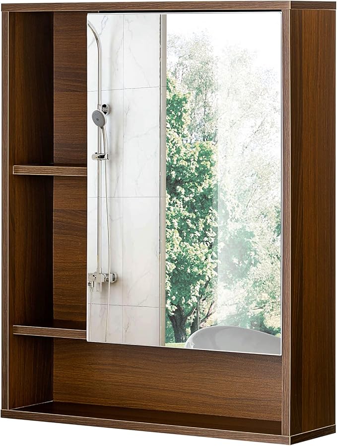ChooChoo Bathroom Wall Mirror Cabinet, Medicine Cabinet by ChooChoo
