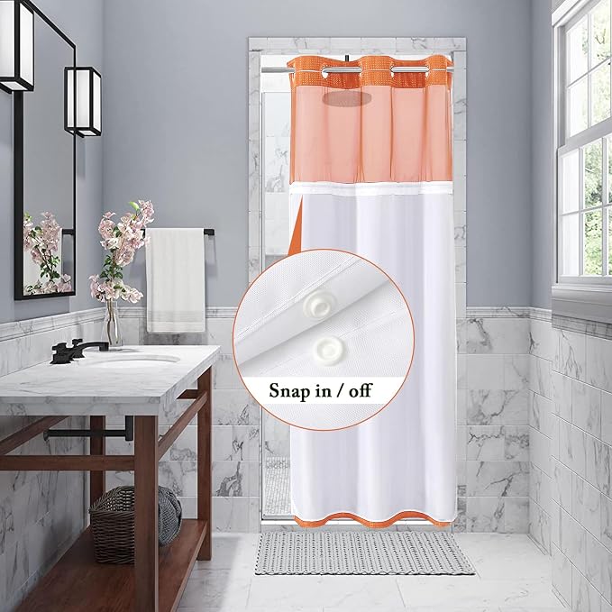 Gibelle Stall Small Shower Curtain 36x74, Waffle Weave Shower Curtain - Image 3