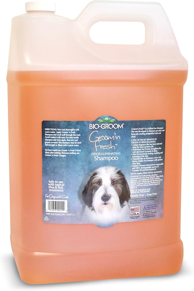Bio-Groom Groom'n Fresh Dog Shampoo – Odor Eliminating, Dog Bathing Supplies by Bio-groom
