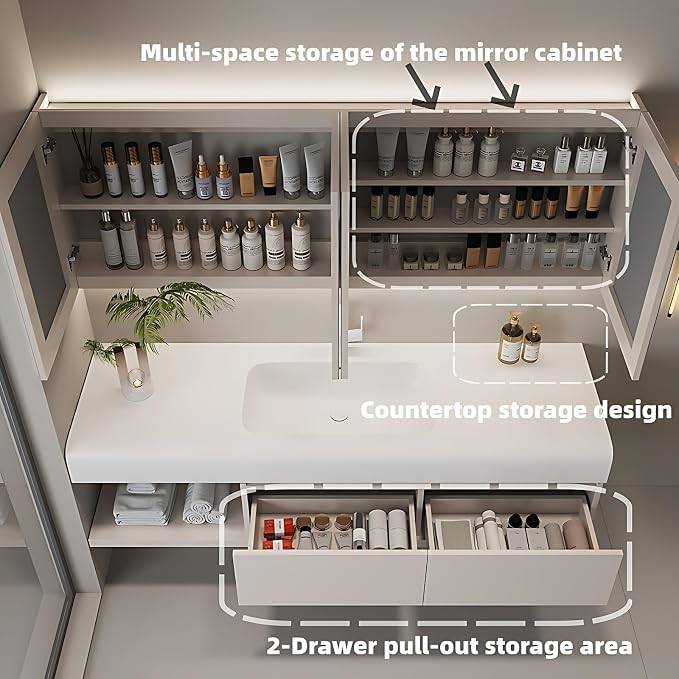 Modern Bathroom Cabinet - Image 4