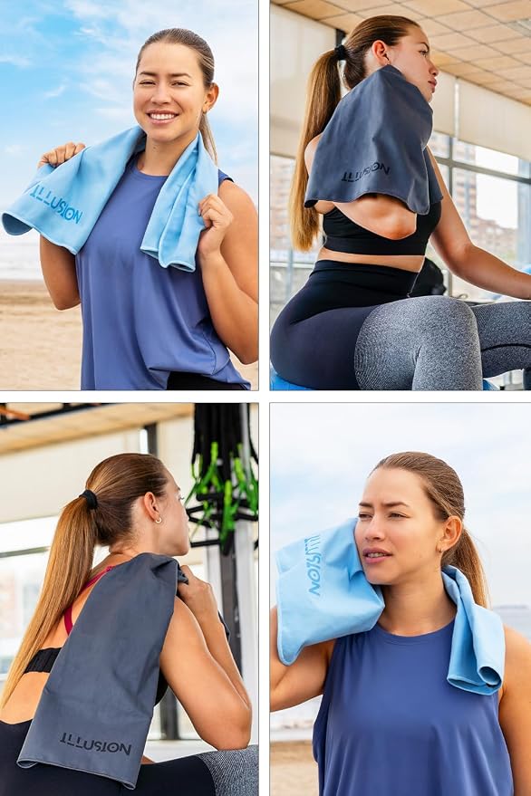 illusion Small Microfiber Gym Towels - Image 6