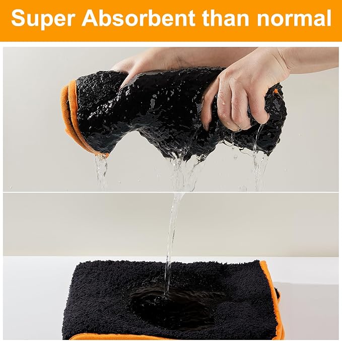 Bienbee Dog Bathrobe, Quick Drying Super Absorbent Dog Robes - Image 2