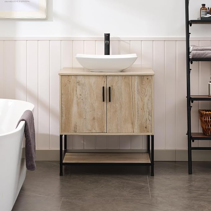 UEV Rustic Oak 30" Bathroom Vanity by YourHomeExcellentVendor