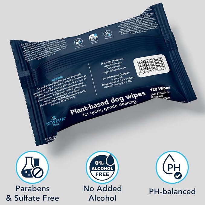 NOVEHA 120PCs Dog Wipes - Image 7