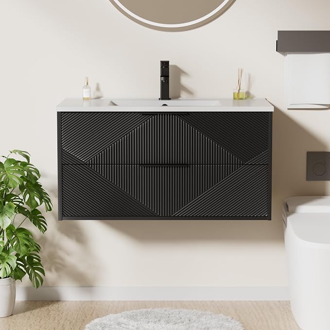 LUCKWIND 36" Floating Bathroom Vanity - Image 3