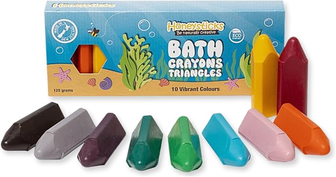 Honeysticks Triangle Bath Crayons Non Toxic by Honeysticks