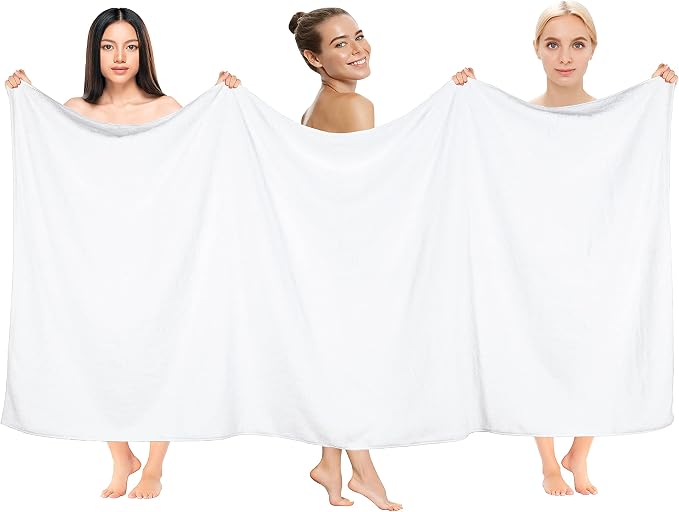 Cotton Paradise 100% Cotton 40x80 Oversized Bath Sheet, Extra Large Turkish by UNITEDHOMETEXTILE