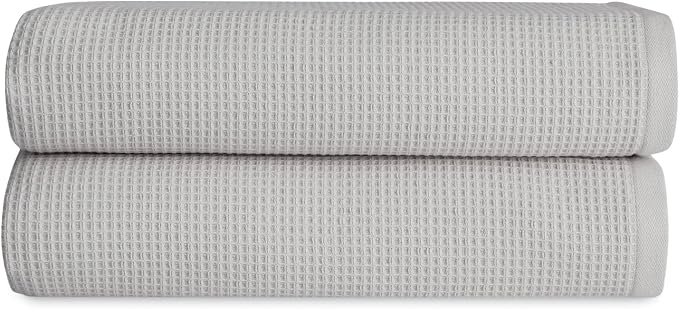 Cozy Earth Waffle Bath Towels by CozyEarth