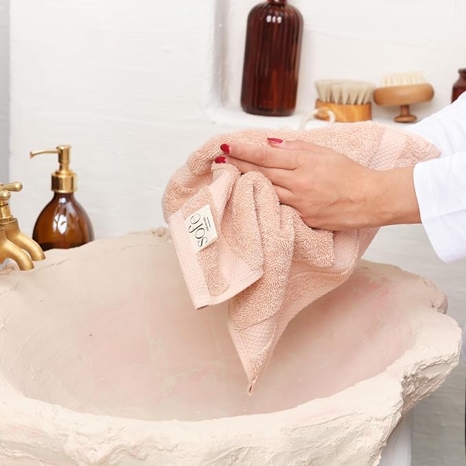 SOFE H&L | Olea Luxury Turkish Cotton Bath Towels Set of 6 : 2 Bath Towels 2 - Image 3