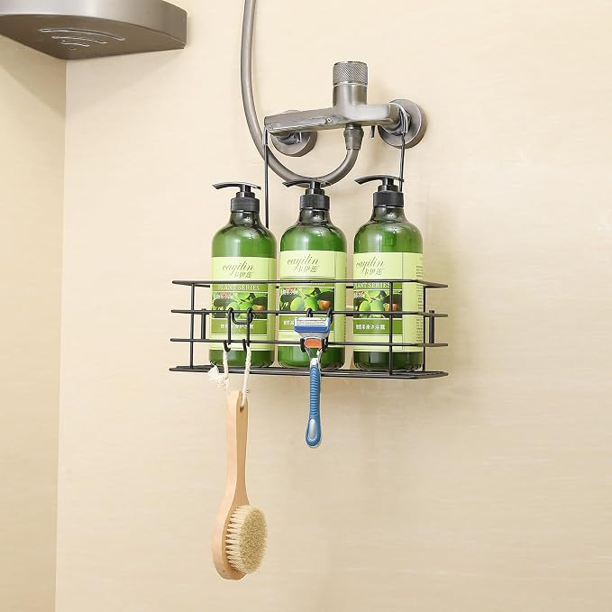 2pcs Single-Layer Shower Caddy Hanging Shower Orangizer Stainless Steel Shower - Image 5