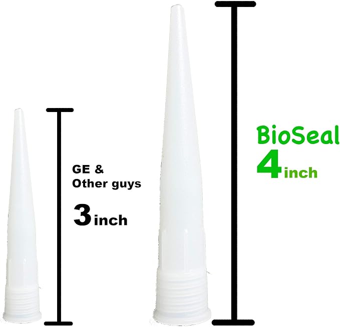 Translucent BioSeal 100% Silicone Sealant Caulk Kitchen and Bath Grade - Image 2