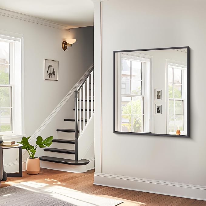 BONEWEI Bathroom Mirror, 30x36 inch Wall Mirror - Image 5