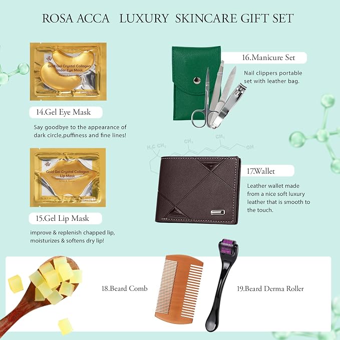 Christmas Gifts for Men, Beard Grooming Kit, Spa and Bath, Self-Care Gift - Image 5