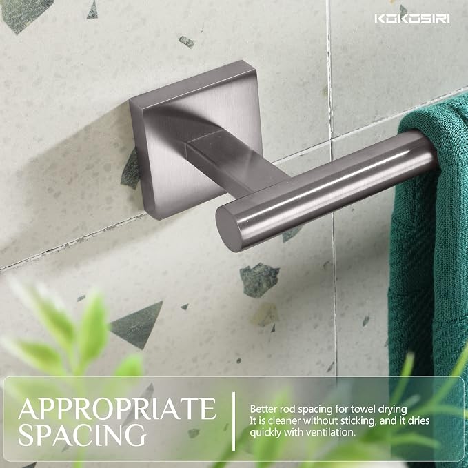 KOKOSIRI Towel Holder Bathroom Accessory Towel Bar - Image 4