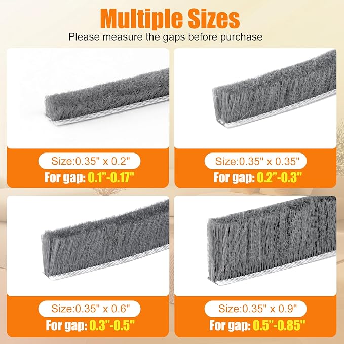 40FT Self-Adhesive Weather Stripping Seal - Image 2