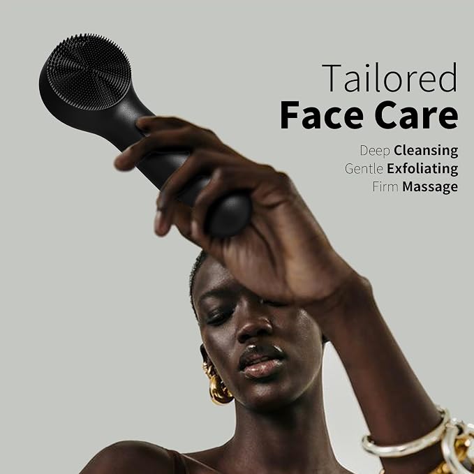 NågraCoola CLIE Silicone Face Scrubber, Facial Cleansing Brush, Rechargeable - Image 5