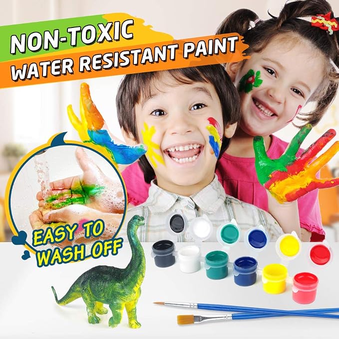 BAODLON Kids Arts Crafts Set Dinosaur Toy Painting Kit - Image 4