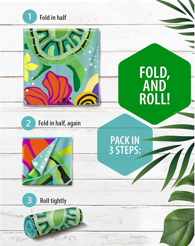 VENTURE 4TH Microfiber Beach Towel: Quick-Dry, Sandproof and Lightweight - Image 5